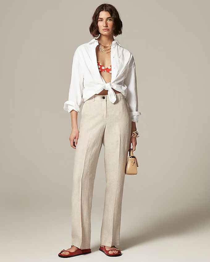 Harbor pant in linen | J. Crew US