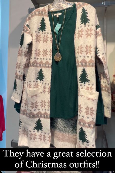Christmas Outfit 
Christmas cardigan
Green Henley top


#LTKfamily #LTKSeasonal #LTKHoliday