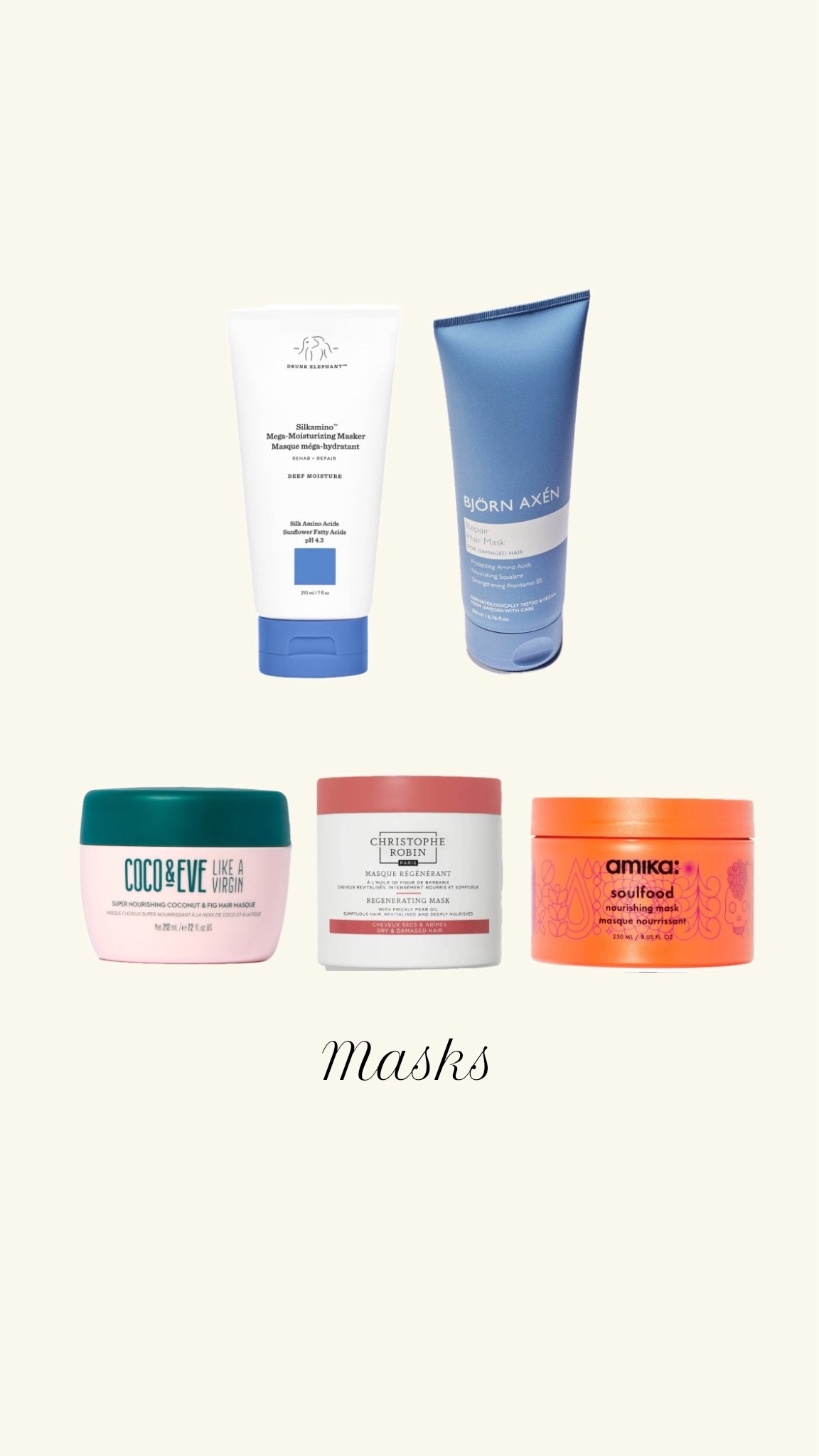 Hair masks I’m currently loving and using on rotation. The unlinked one is the Björn Axén Repair Mask. 

#LTKBeauty