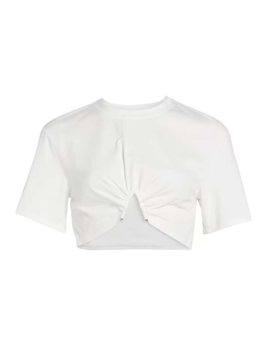 Elivra Cotton Crop Top | Saks Fifth Avenue