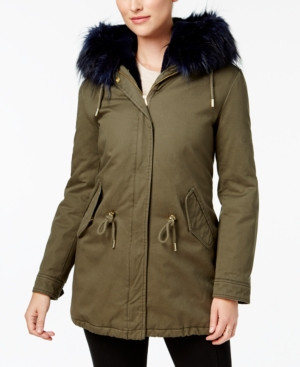 Laundry by Shelli Segal Faux-Fur-Trim Parka | Macys (US)