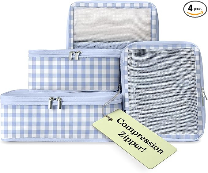 Vandel Space-Saving Compression Packing Cubes for Women, Men, Compressible Carry On Suit Case Org... | Amazon (US)