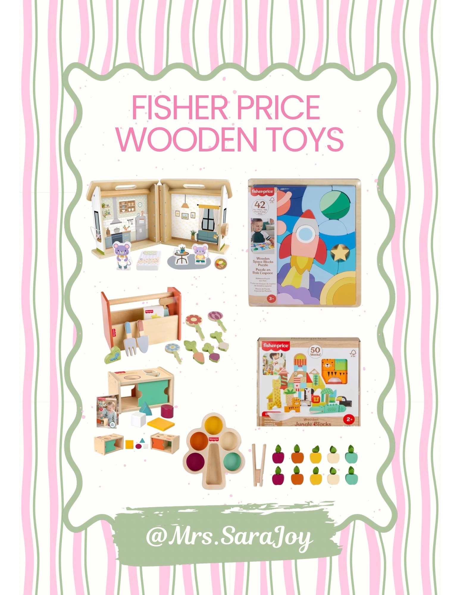 These deals on Fisher Price Wooden Toys are sooo good! I had to share them!  Check em out!  