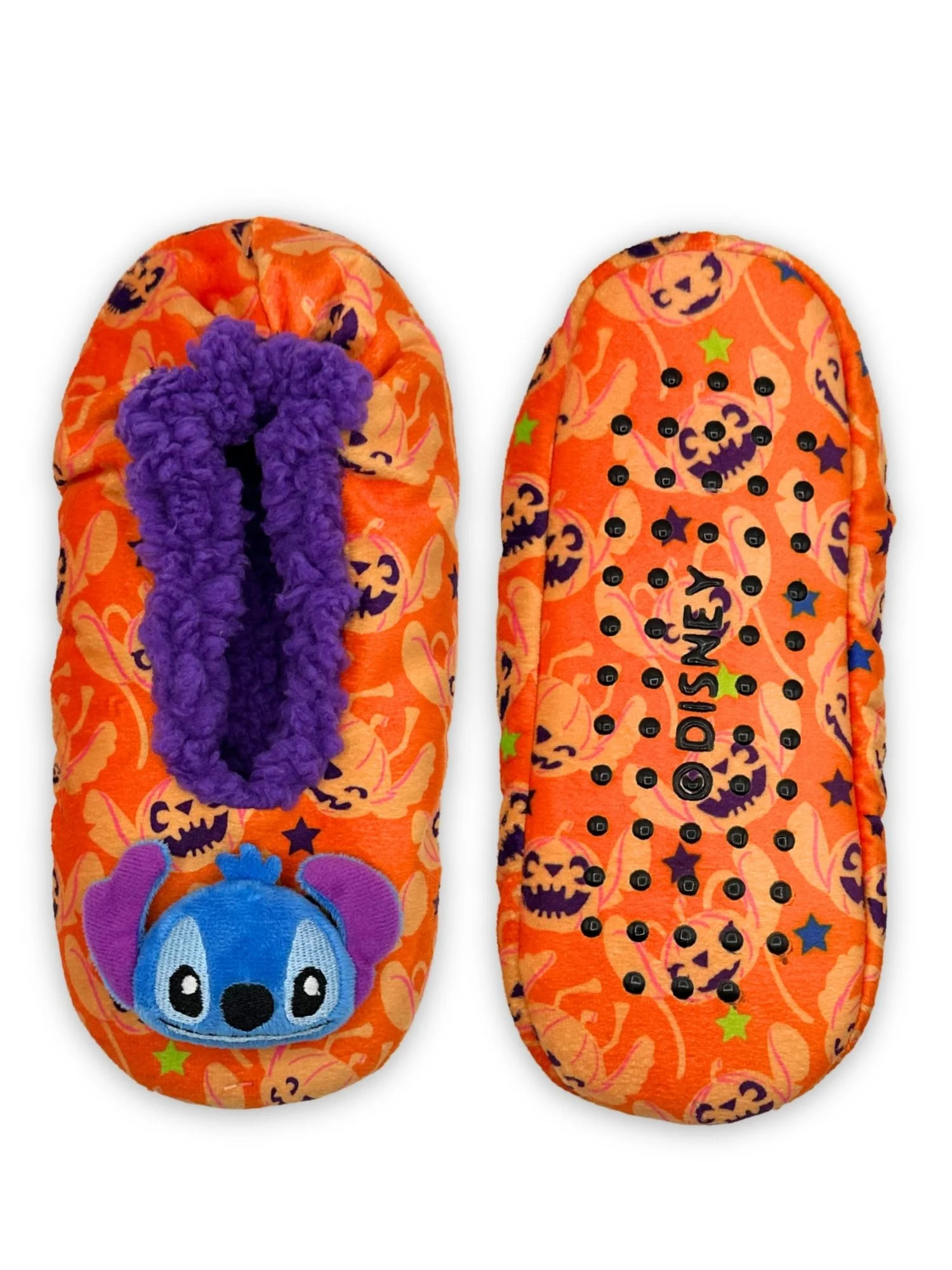 Disney Stitch Women's Halloween Fuzzy Babba 3D Slipper Socks, 1-Pack, Size 7-9.5 | Walmart (US)
