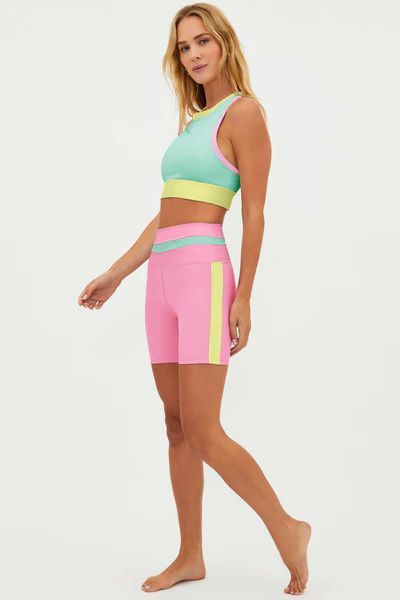 Samantha Short Pastel Macaron Colorblock | Beach Riot