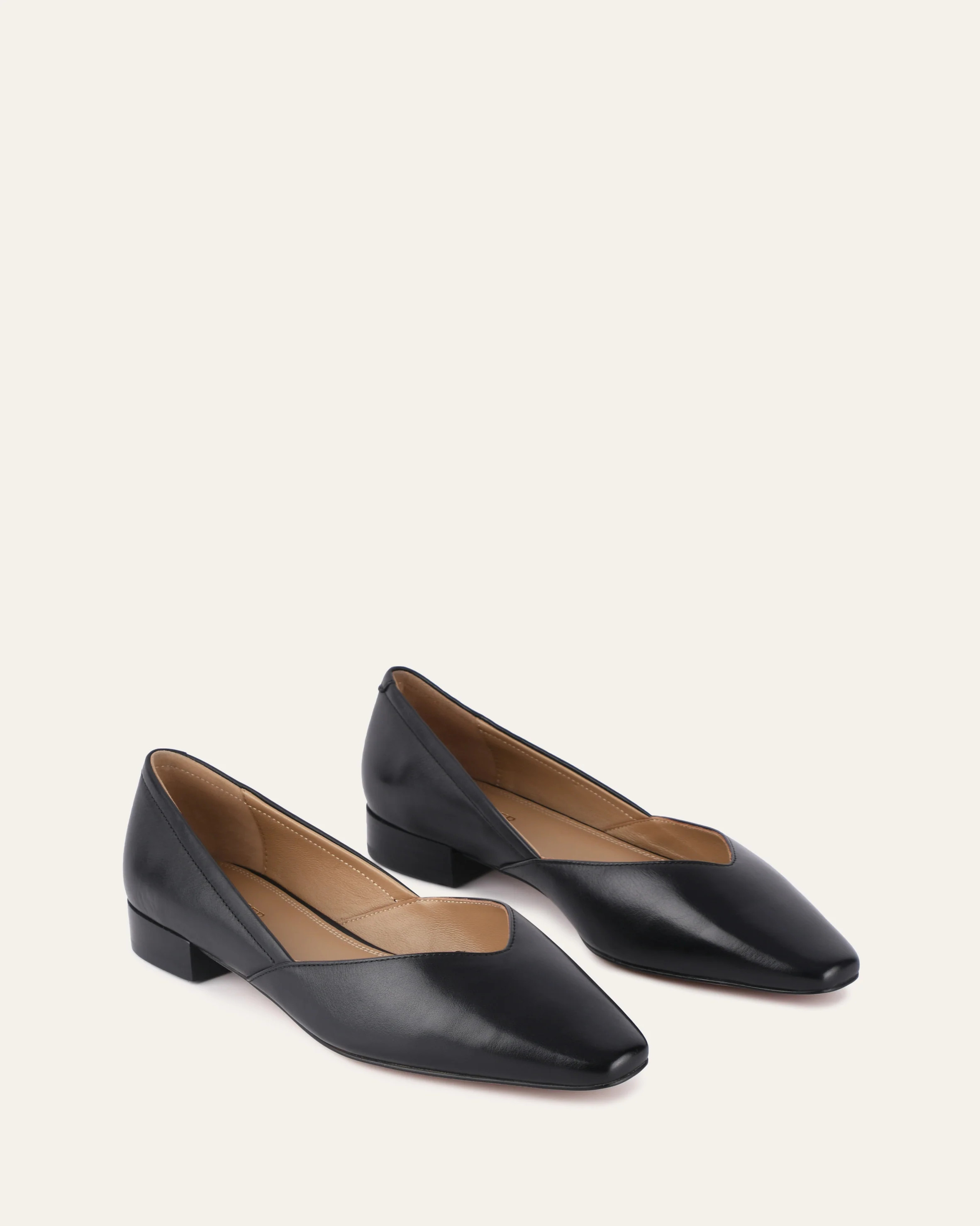 LUCENT DRESS FLATS BLACK LEATHER | Jo Mercer (AU)