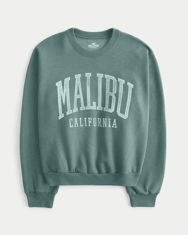 Easy Malibu California Graphic Crew Sweatshirt | Hollister (UK)