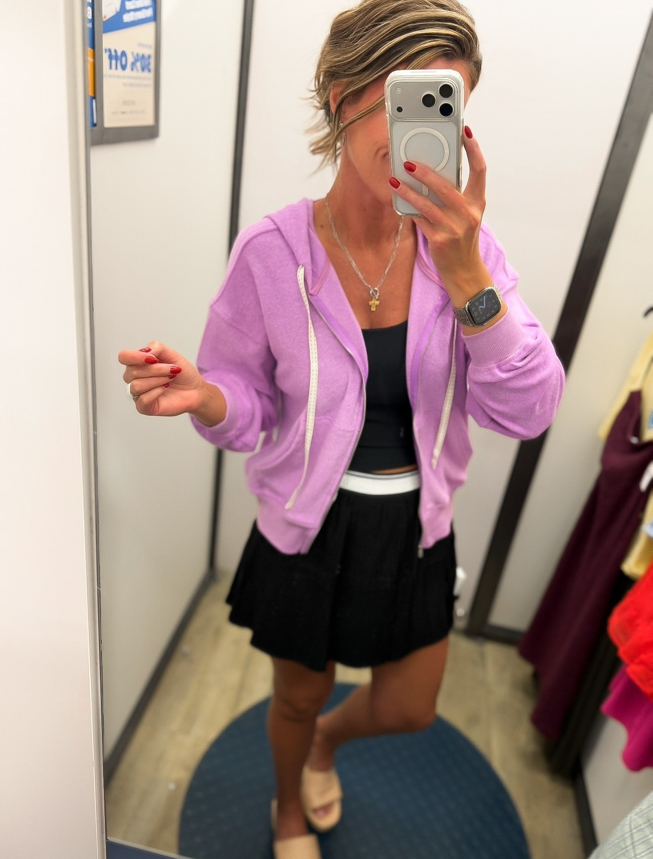 Old Navy new arrivals. 
Top/ medium
Skort/medium
Jacket/ small

#LTKSaleAlert #LTKOver40 #LTKSeasonal