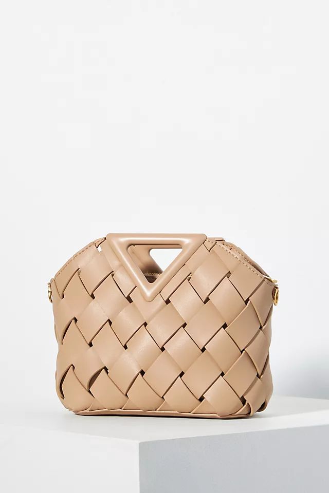 Melie Bianco Faux Leather Woven Satchel | Anthropologie (US)