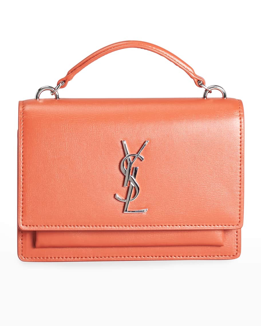 Saint Laurent Sunset YSL Monogram Wallet on Chain | Neiman Marcus