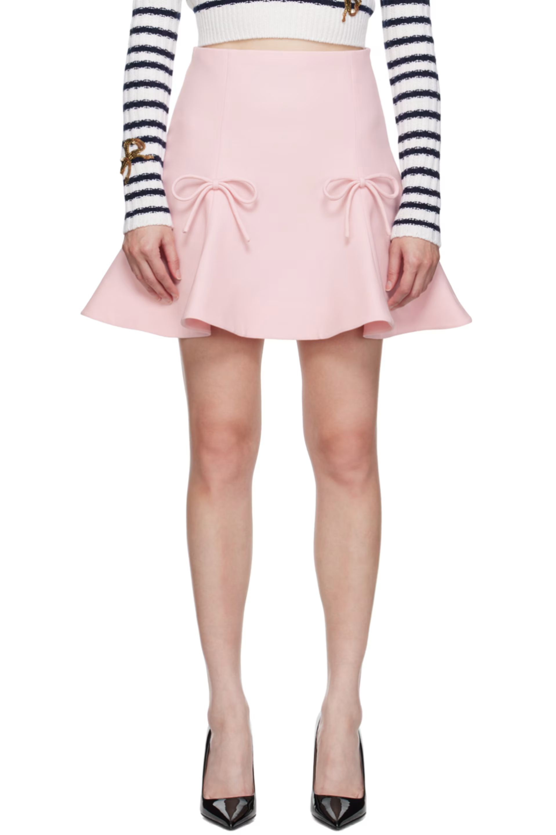 Pink Bow Miniskirt | SSENSE