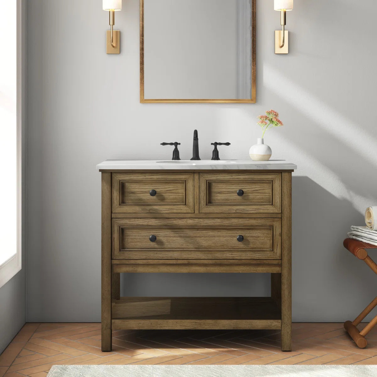 Voss 36" Single Bathroom Vanity Set | Wayfair North America