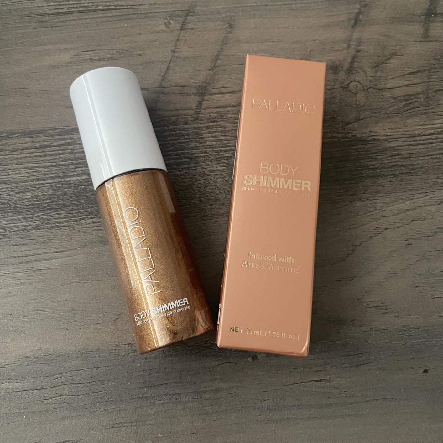 Palladio Body Shimmer Gel, Lightweight Water-Based Body Glow with Aloe, Hyaluronic Acid, Vitamin ... | Amazon (US)