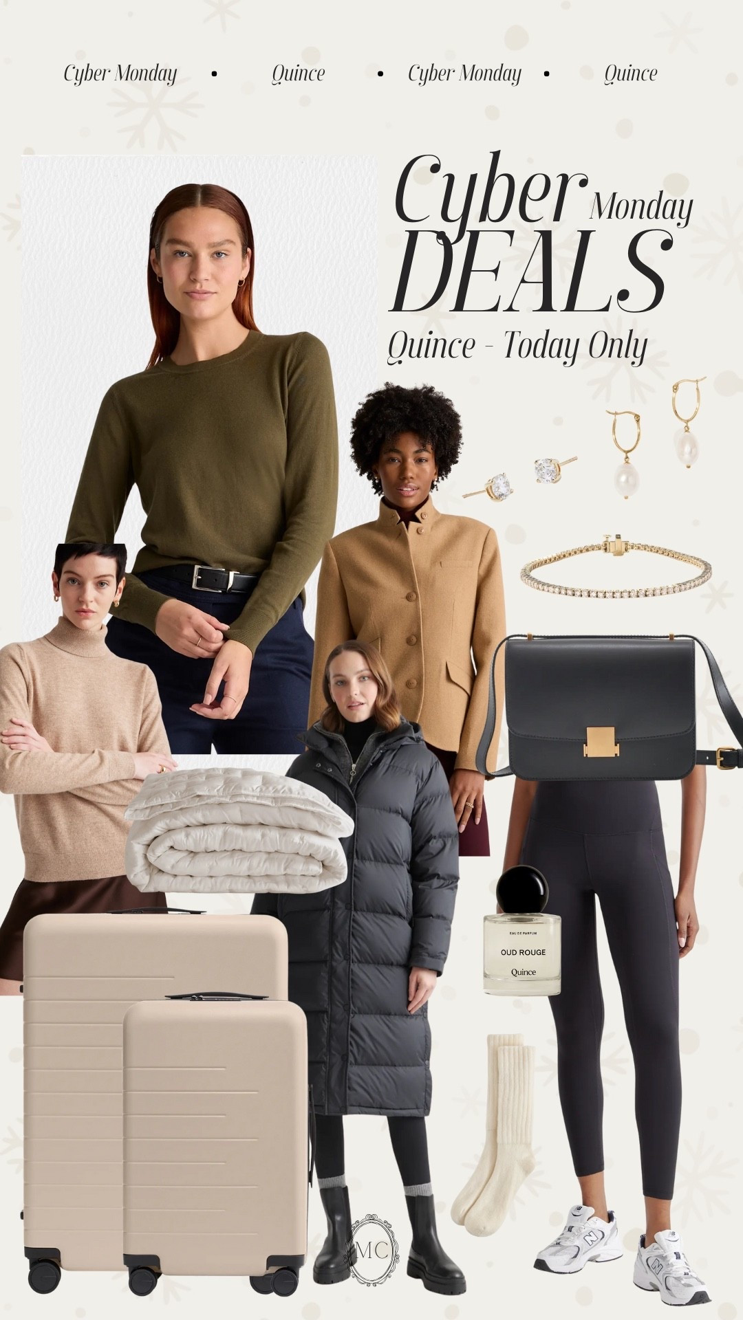 Huge Cyber Monday Deals at Quince! I’ve linked everything so you can grab some deals. Ends today 🫶🏼🔗

#LTKSaleAlert #LTKGiftGuide #LTKCyberWeek