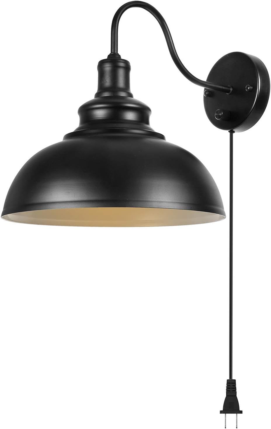 Gooseneck Wall Lamp Black Industrial Vintage Farmhouse Wall Sconces Lighting Wall Light Fixture w... | Amazon (US)