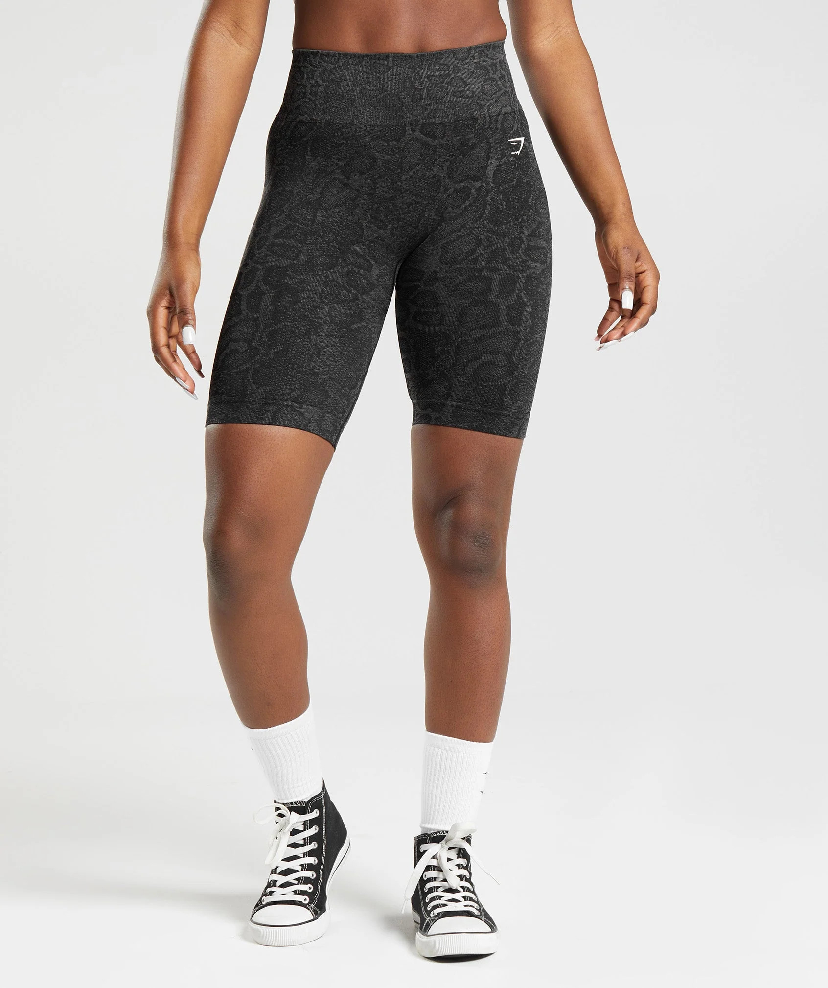 Gymshark Adapt Animal Seamless Cycling Shorts - Urban Grey/Black | Gymshark CA