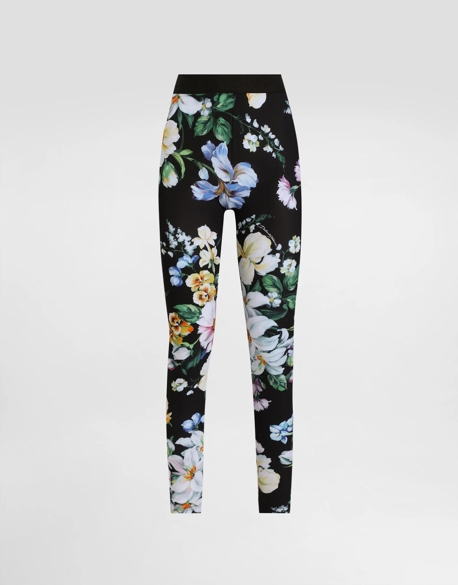 Activewear leggings in floral-print jersey | Dolce & Gabbana US