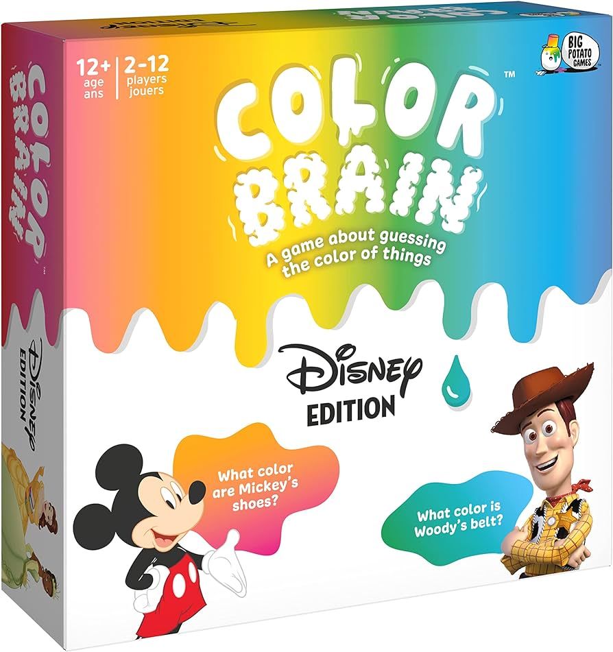Spin Master Games Disney, Color Brain Board Game for Families Mickey Mouse Minnie Mouse Princess ... | Amazon (US)