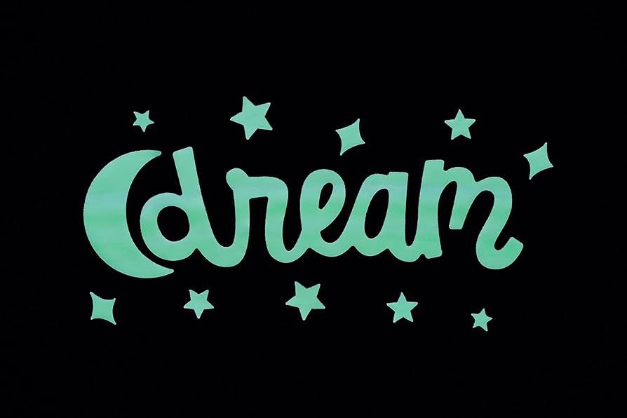 GLOPLAY Sweet Dreams (19 pcs/Pack), Glow in The Dark Message Wall Stickers, The Eco-Friendly and ... | Amazon (US)