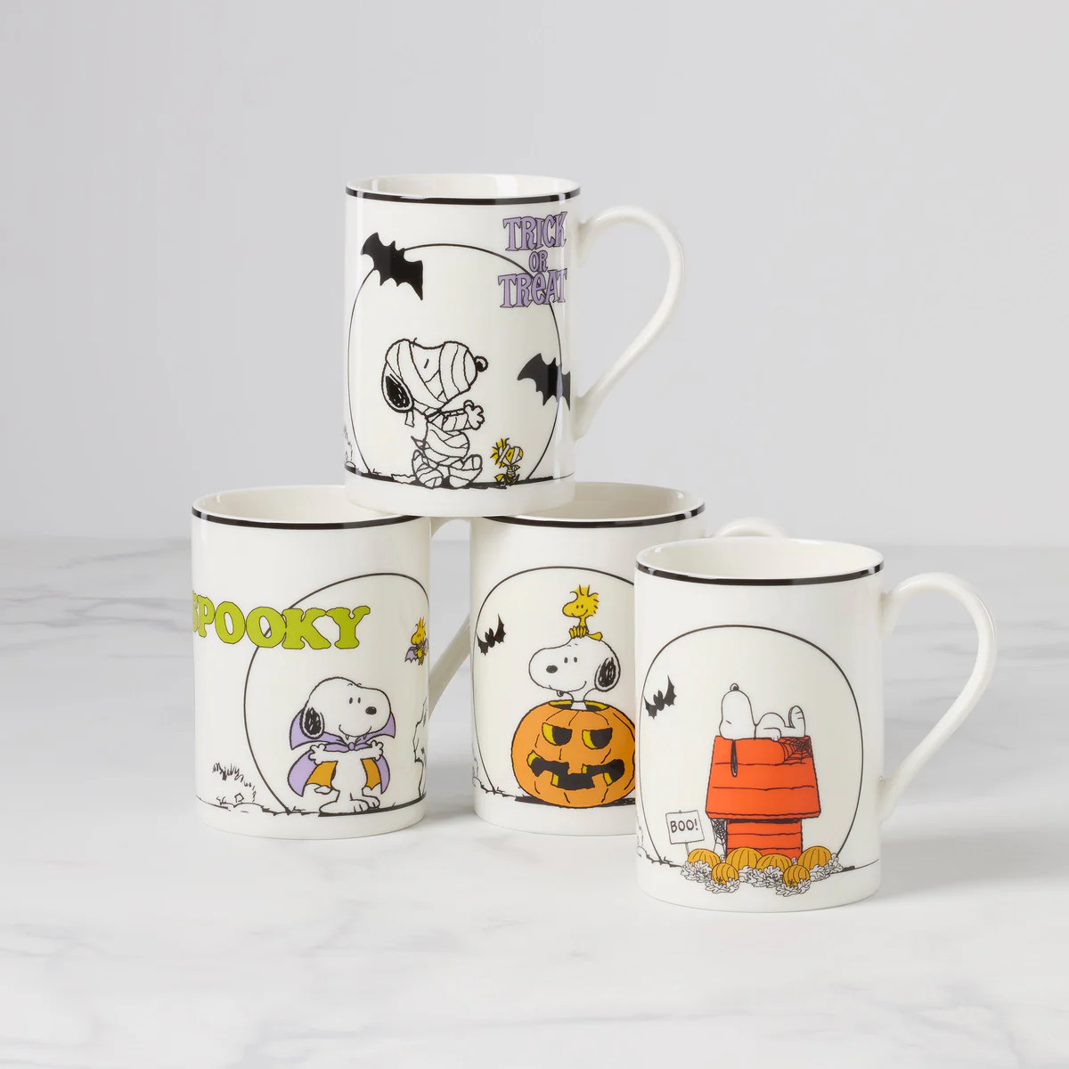 The Great Pumpkin Mugs, Set of 4 | Lenox