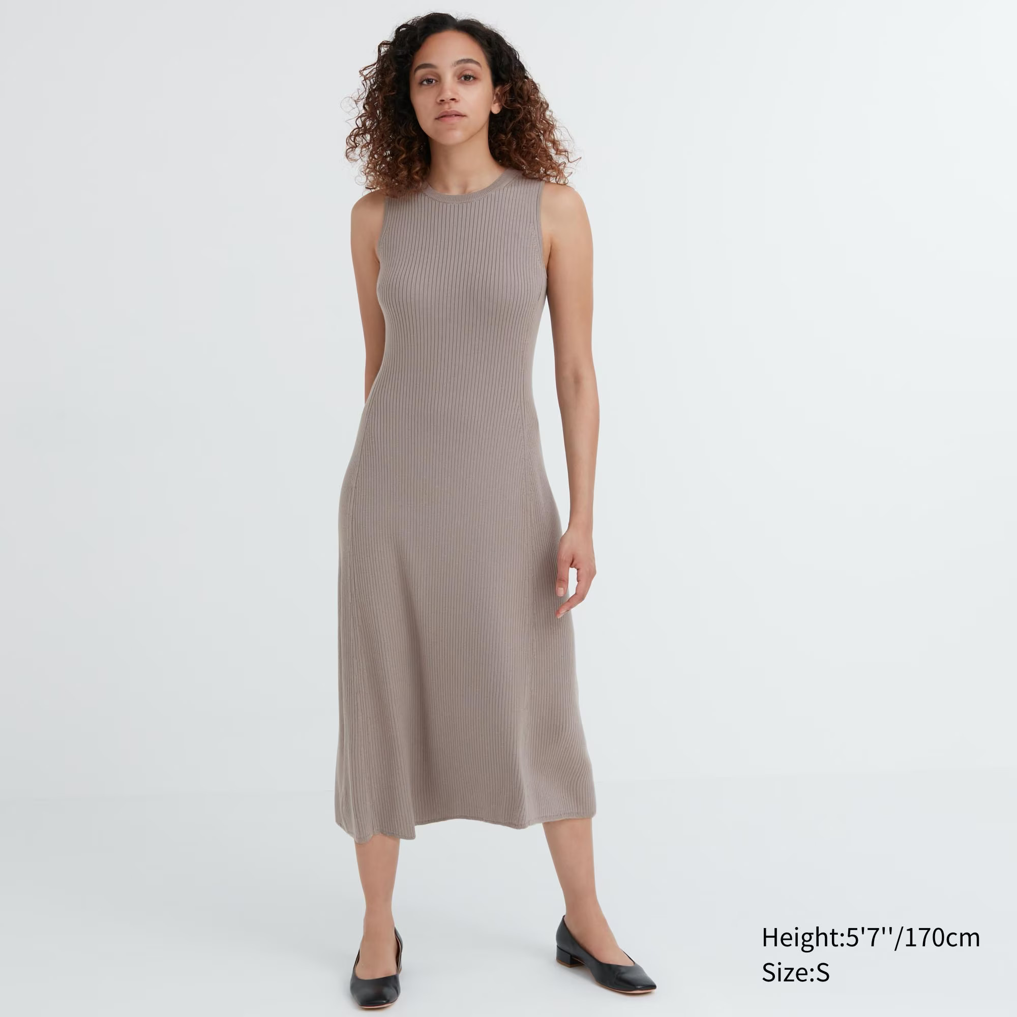 Cotton Blend Knit Sleeveless Dress | UNIQLO (US)