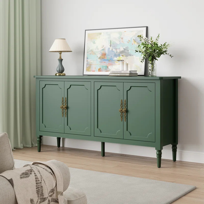Collynns 58" W Sideboard Cabinet with Adjustable Shelves and 4 Doors | Wayfair North America