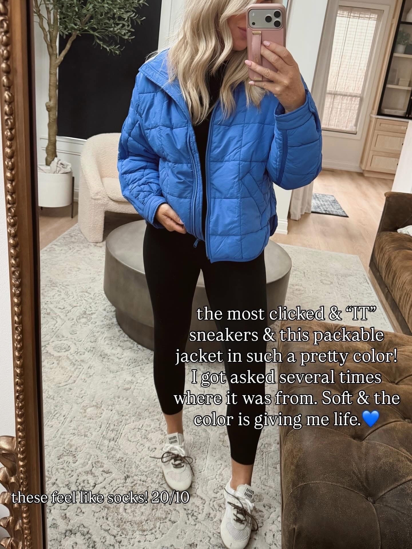 Wearing all smalls and size up half in sneakers! 🔥my jacket is in color “pulse”. Sold out but comes in similar ones! Over 15 colors. 

Active wear. Running errands. Spring outfit. Spring jacket. 

#LTKSeasonal #LTKActive #LTKootd