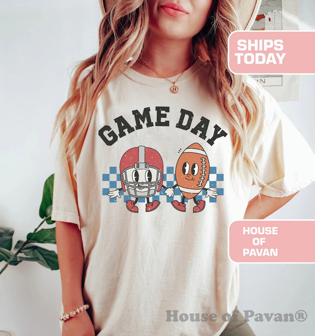 Football Game Day Shirt, T-Mom Shirt, Football Shirt For Women, Sports Mom Shirt, Mothers Day Gif... | Etsy (US)