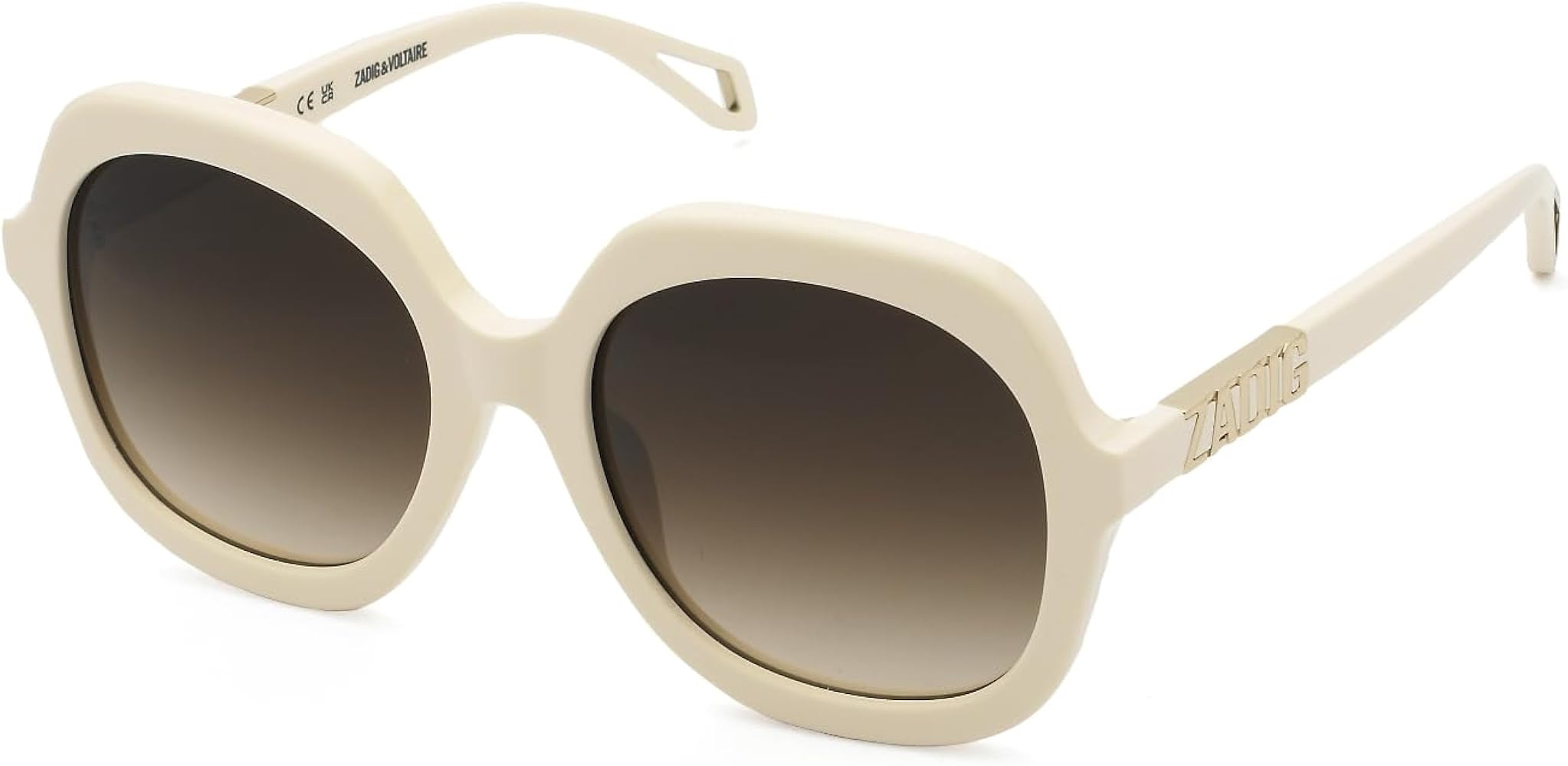 Zadig & Voltaire Prescription Eyewear Frames Unisex, Bright Beige, 56 | Amazon (US)