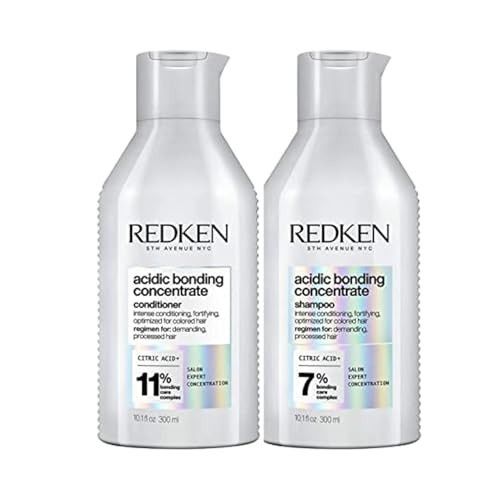 Redken Bonding Shampoo & Conditioner Set for Damaged Hair Repair | Acidic Bonding Concentrate | Sulfate-Free | Repairs Bleached or Color-Treated Hair | For All Hair Types | 10.1 Fl Oz | Amazon (US)