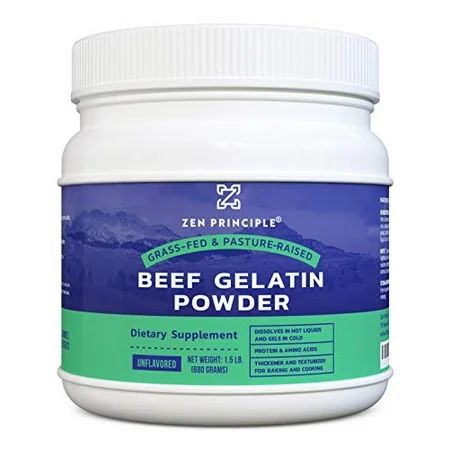 Grass-Fed Gelatin Powder 1.5 lb. Custom Anti-Aging Protein for Healthy Hair & | Walmart (US)
