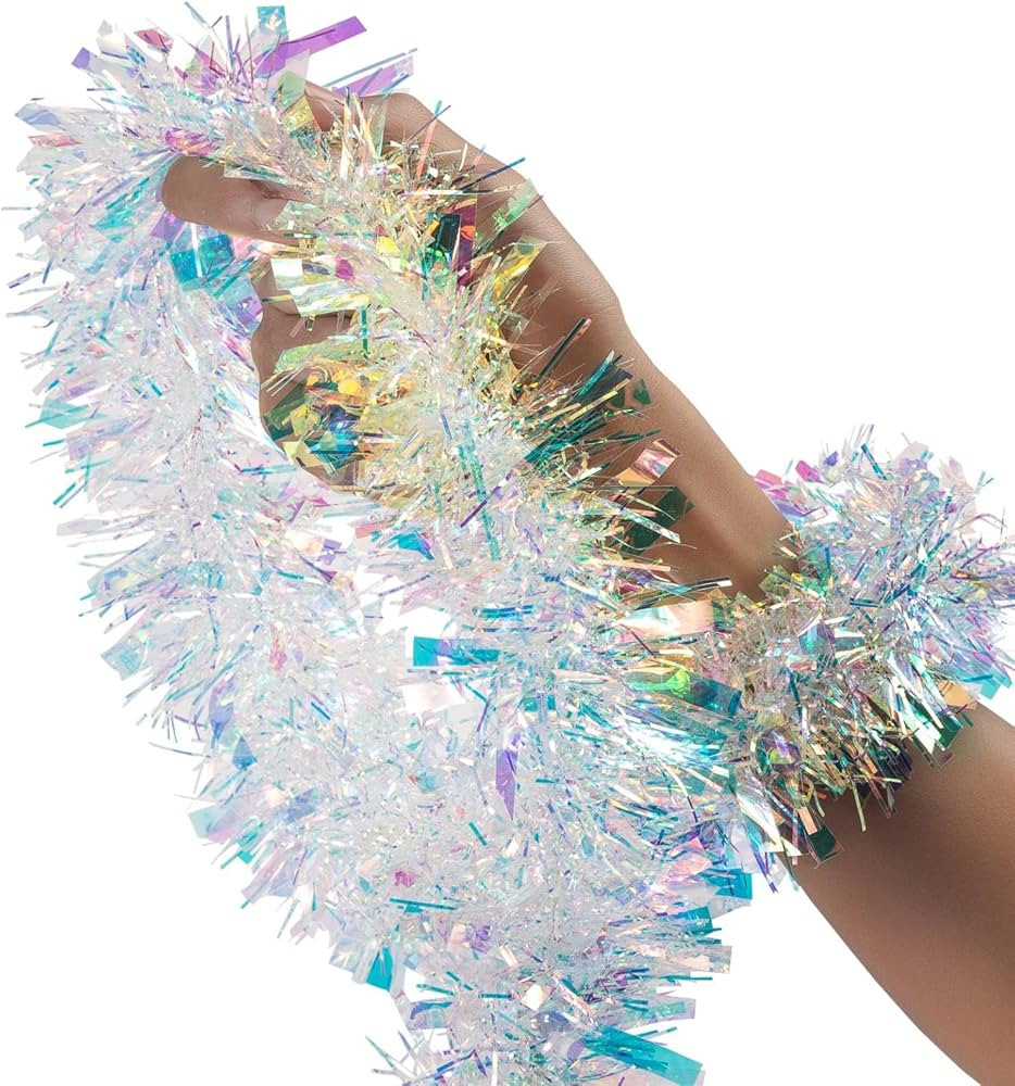 26.2 Ft Tinsel Garland Decoration for Holiday Tree Walll Home Office Event, Christmas, Birthday, ... | Amazon (US)