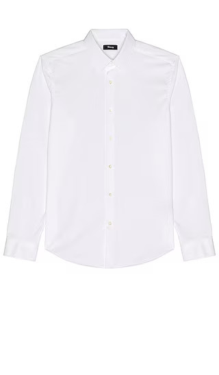 Theory Sylvain Structure Knit Shirt in White. - size XL/1X | Revolve Clothing (Global)