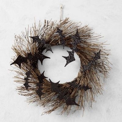 Halloween Bat Wreath | Williams-Sonoma