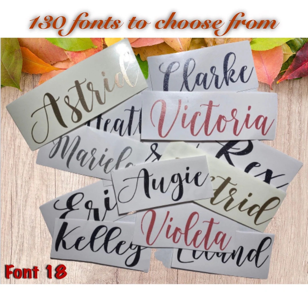 Custom Name Vinyl Decals: Personalized Labels, Water Bottle Stickers, Name Decal, Name Sticker | Etsy (US)