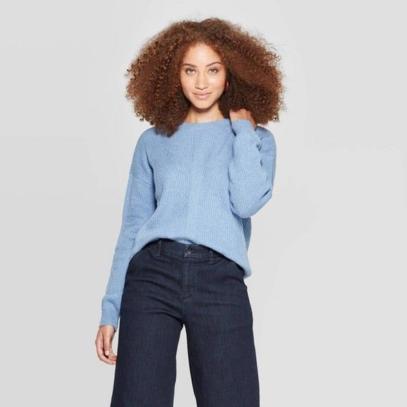 Women's Long Sleeve Crewneck Textured Pullover Sweater - A New Day™ | Target
