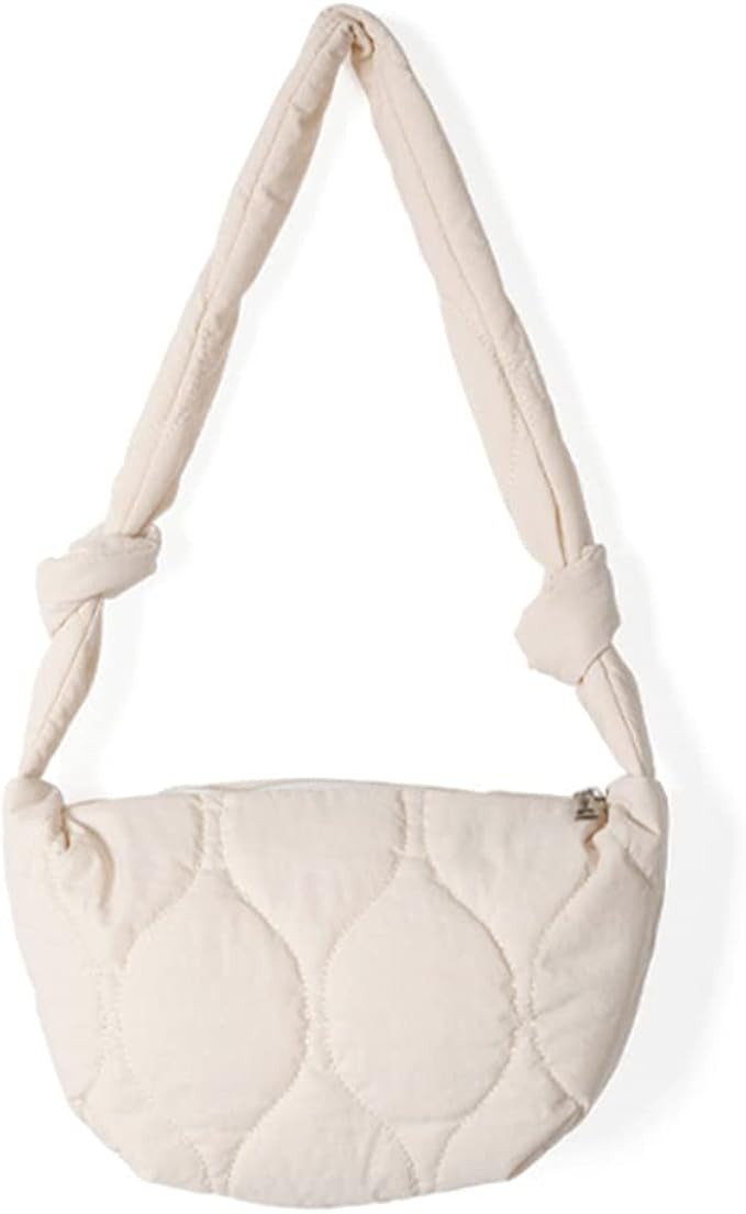 YFGBCX Quilted Tote Bags for Women Lightweight Quilted Padding Shoulder Bag Down Cotton Padded La... | Amazon (US)