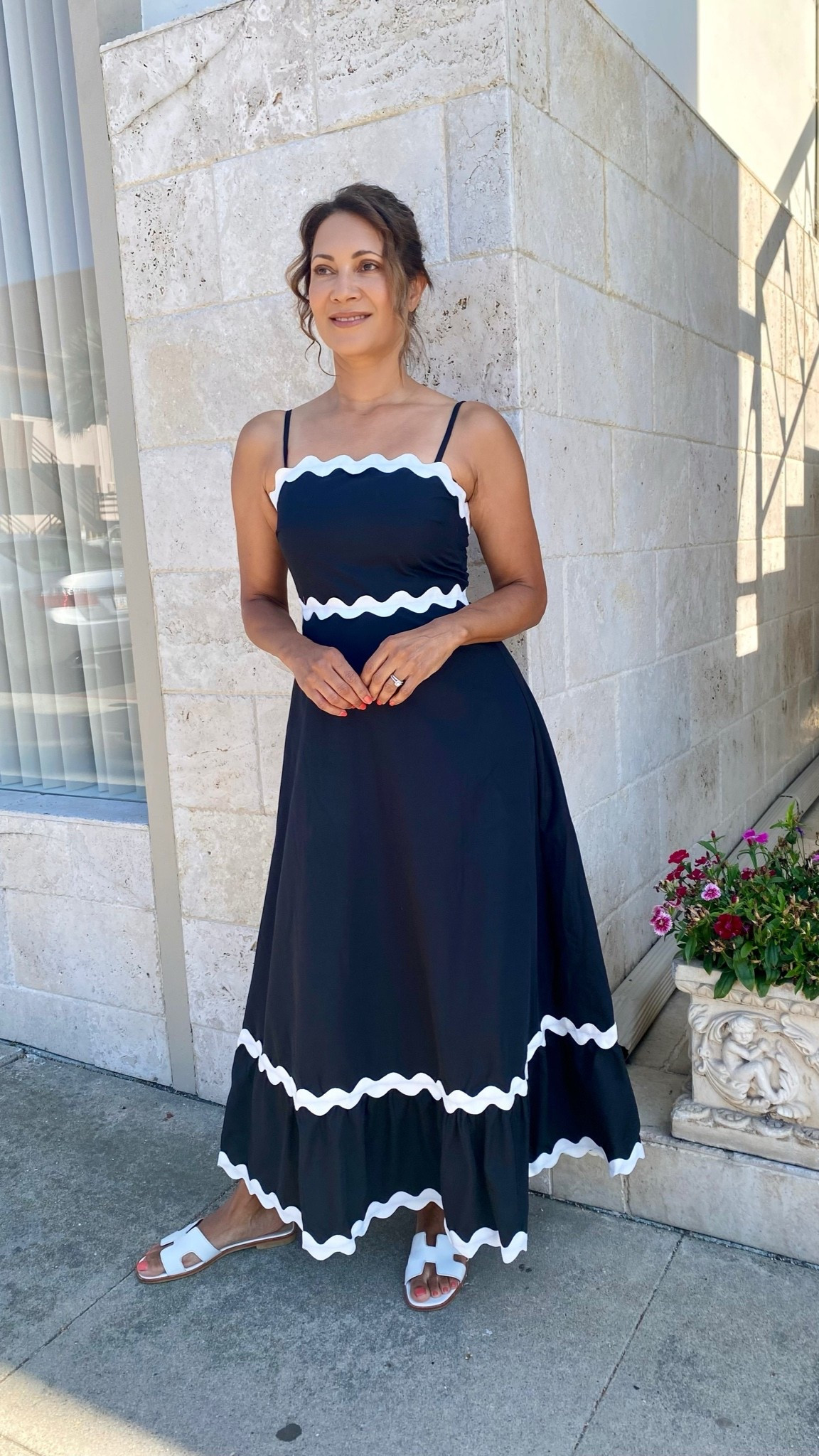 One of my favorite summer sundresses.  It’s the combination of classic Poplin and ric rac in an affordable maxi dress that is great for brunching, resort, dinners, and and afternoon graduations. I’ve even worn it to church. This sweet dress comes in lots of colors and I’m wearing size small for reference.

#LTKOver40 #LTKSeasonal #LTKTravel