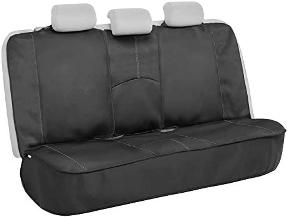 Motor Trend SpillGuard Waterproof Seat Cover, Gray Stitching – Split Bench Rear Seat Protector ... | Amazon (US)
