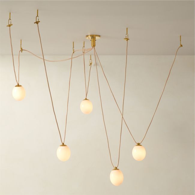 Augustine 5-Bulb Glass Chandelier by goop | CB2
