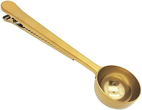 Amazon.com: Voice on growth Coffee Scoop, Stainless Steel Golden Multi Function Coffee Measuring ... | Amazon (US)
