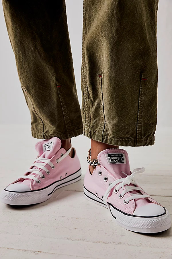 Chuck Taylor All Star Low-Top Converse Sneakers by Converse at Free People, Sunrise Pink, US 6 M | Free People (Global - UK&FR Excluded)