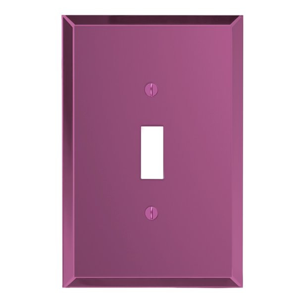 Switch Hits Purple Glass Mirror Toggle Light Switch Cover Electrical Decorative Wall Plate - Walm... | Walmart (US)