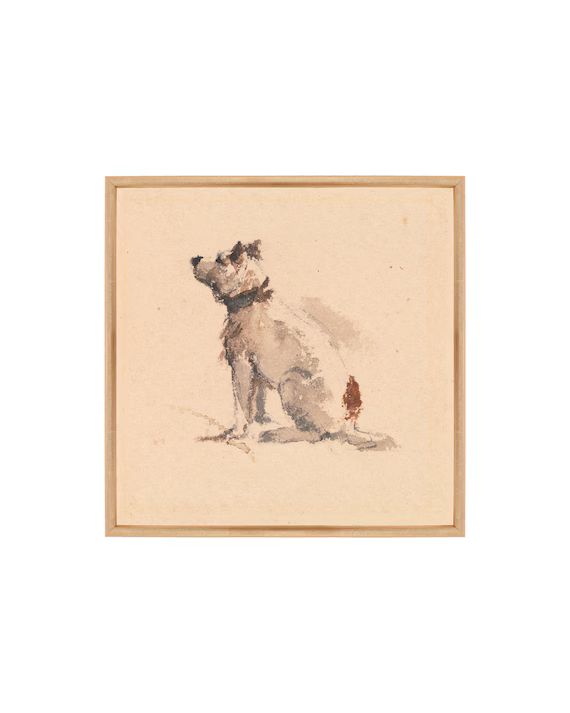 COMPANION. Dog Painting Vintage. Watercolor Animal Prints. Dog | Etsy | Etsy (US)