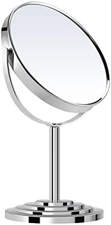 NAYSAYE Round Tabletop Vanity Mirror - Double Sided Makeup Table Mirror Stand with 1X/4X Magnifyi... | Amazon (US)