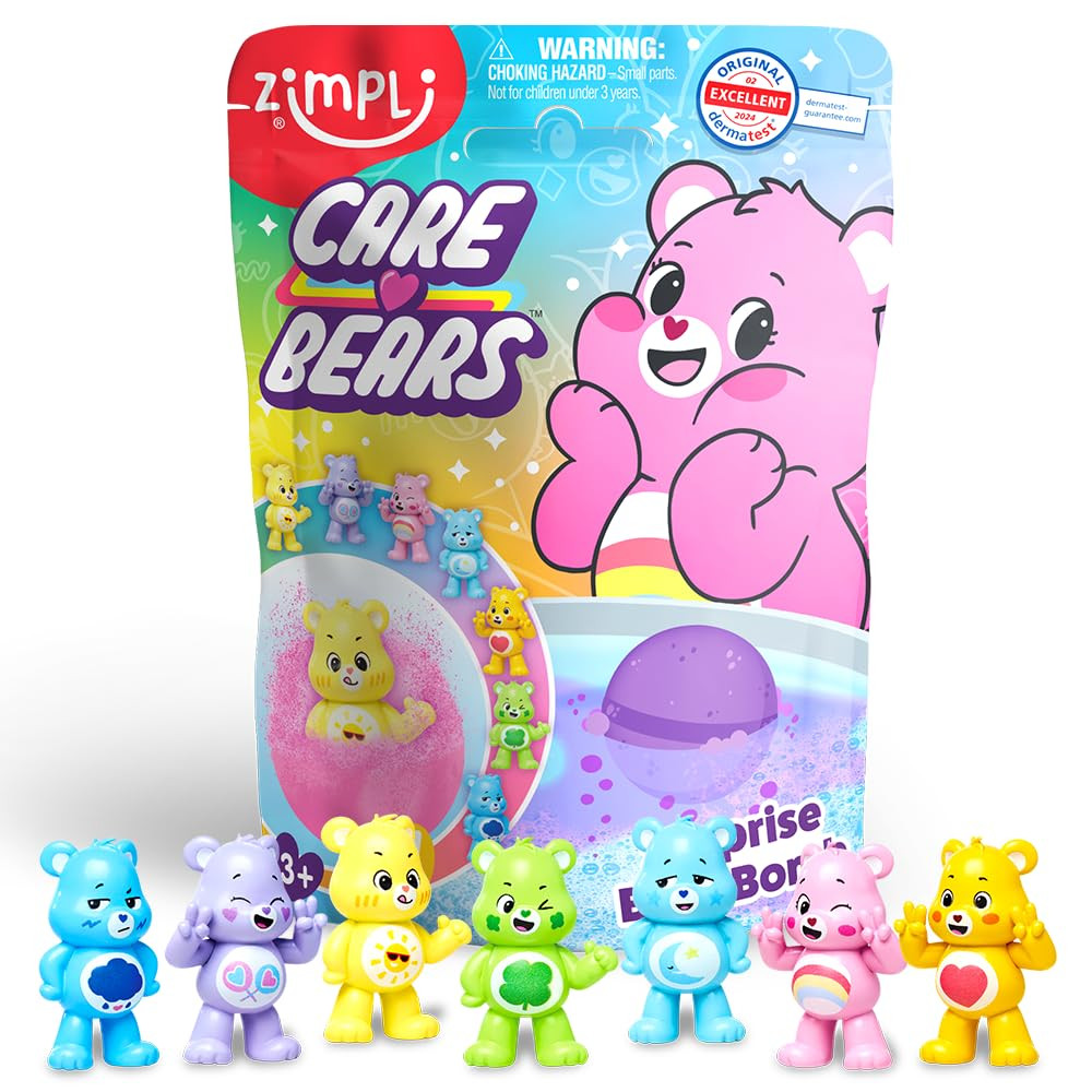 ZIMPLI Large Care Bears Surprise Bath Bomb, 1 of 7 Surprise Care Bears Toys to Collect, One per B... | Amazon (UK)