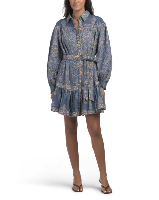 Floral Paisley Print Mini Dress | TJ Maxx