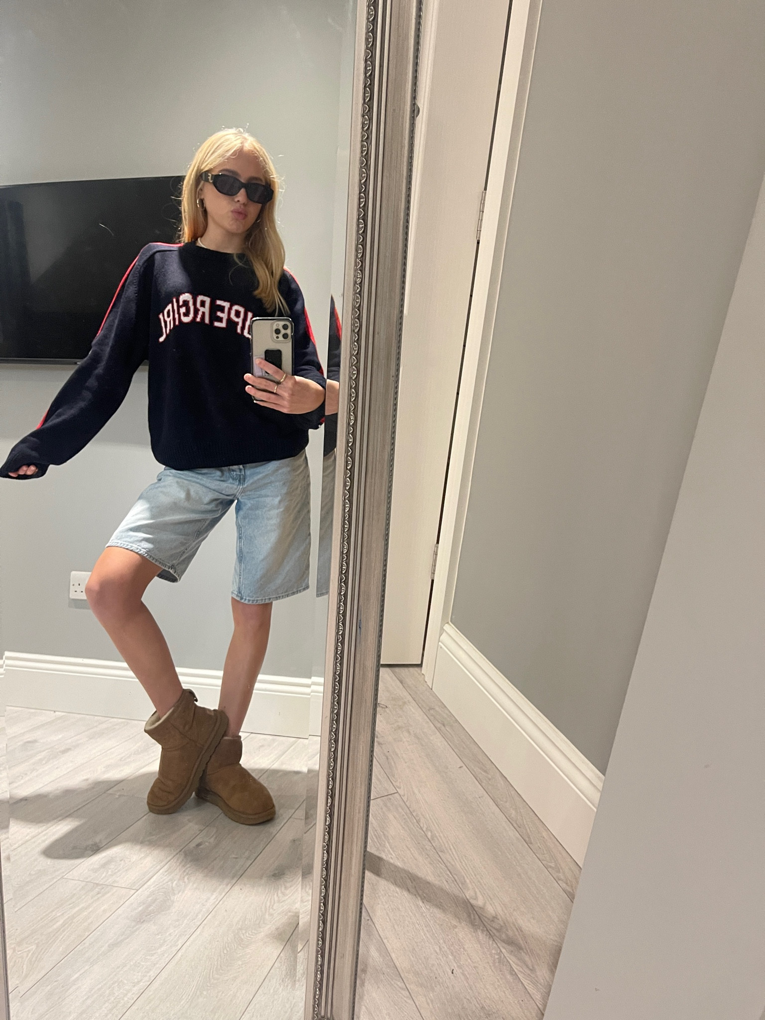 Adam sandler inspired😏 live love jorts🫶🏼
(Jumper is subdued but have linked a cute navy crew neck)

#LTKsalealert #LTKSeasonal #LTKstyletip