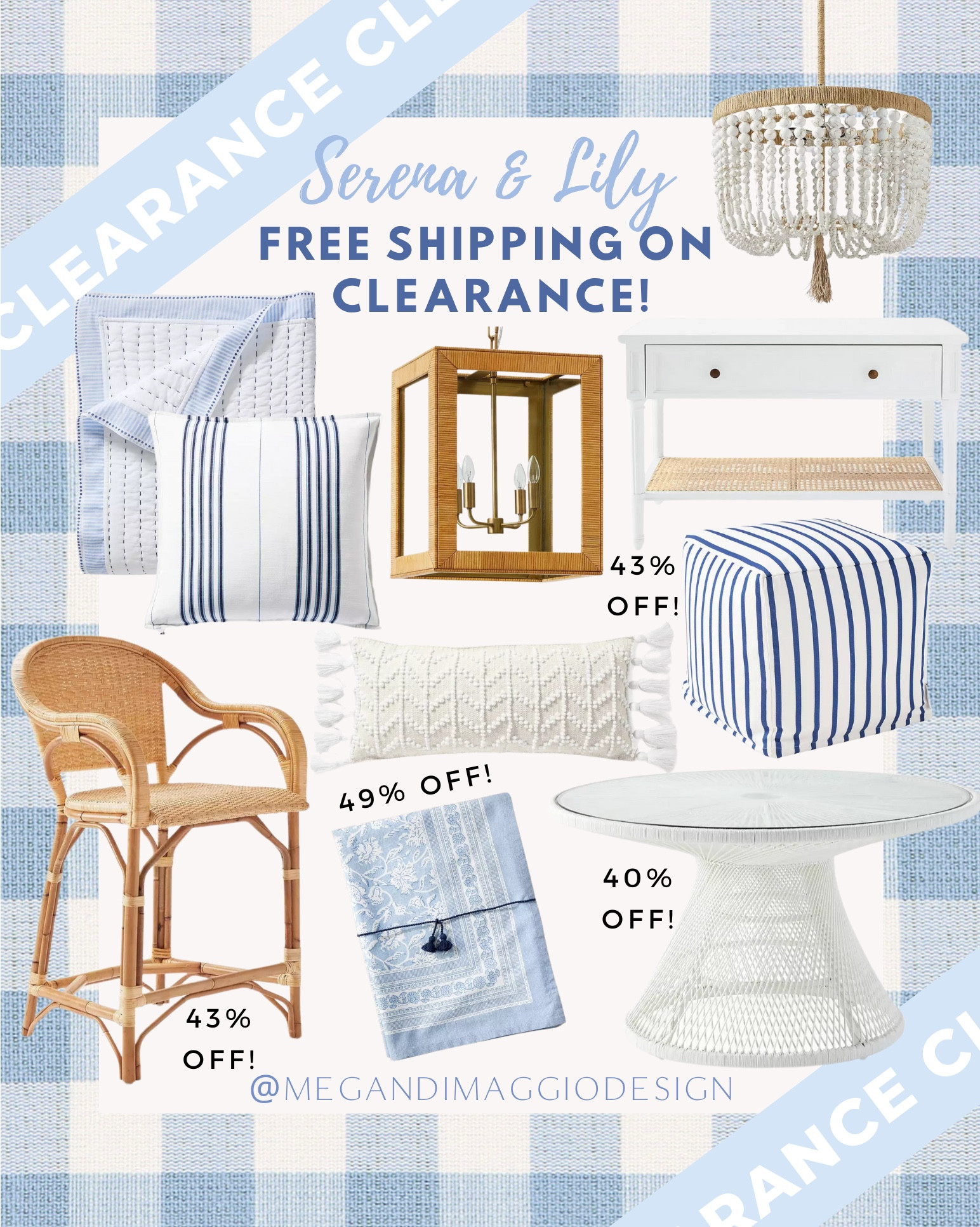 🙌🏻 Now get free shipping on all Serena & Lily CLEARANCE!! 🤯🏃🏼‍♀️ I’ve including links to my favorite picks up to 70% OFF!! 👏🏻👏🏻👏🏻 Furniture being the best deals bc you don’t have to pay those oversized shipping fees!! Snag those clearance picks you’ve been saving in your cart 🤣and score free shipping now! 🙏🏻

#LTKFindsUnder100 #LTKHome #LTKSaleAlert