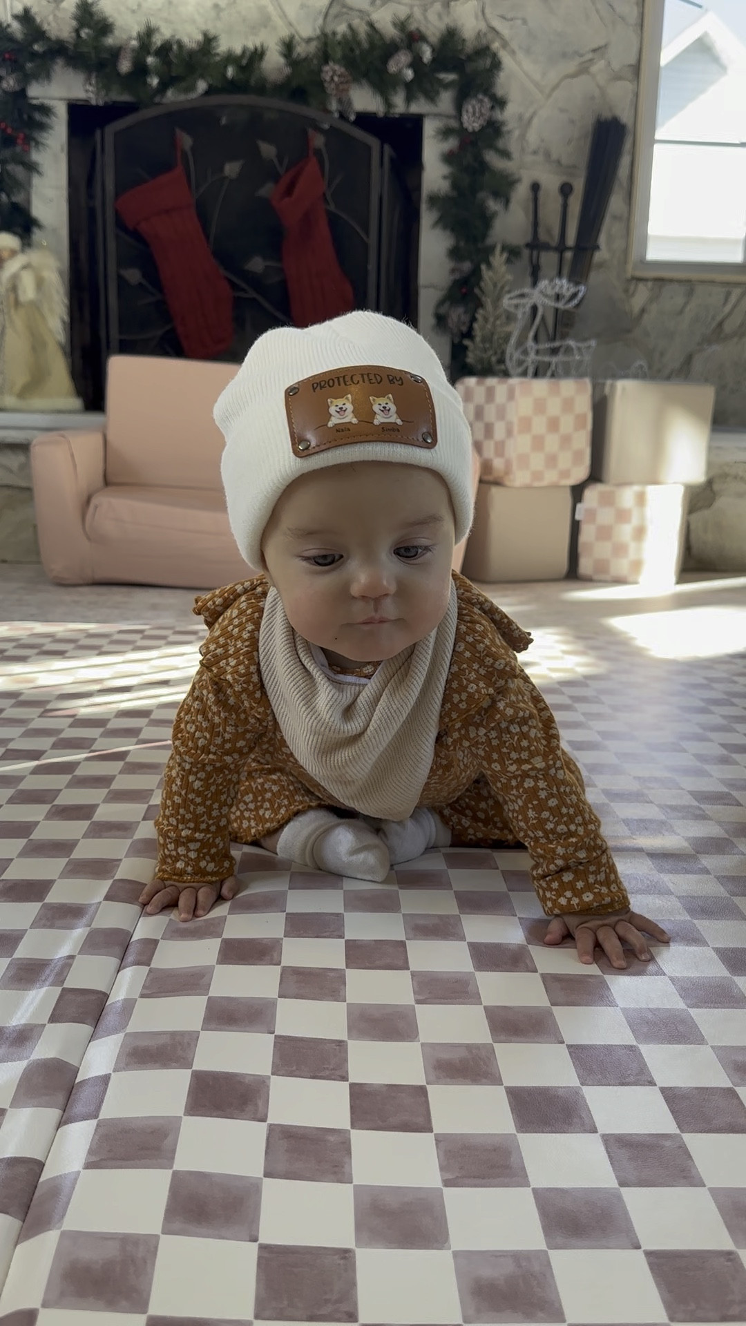 Comfy, cozy, & cute winter hat with her puppies on it 🤍

#LTKKids #LTKFamily #LTKBaby